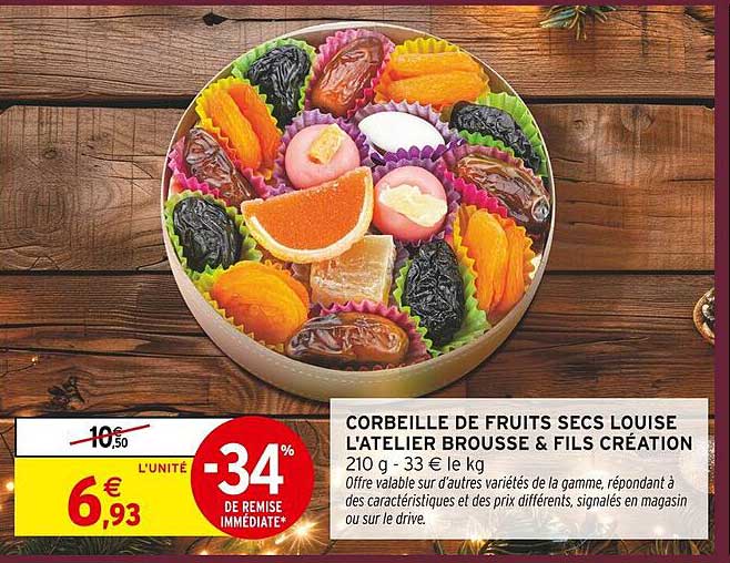 CORBEILLE DE FRUITS SECS LOUISE L'ATELIER BROUSSE & FILS CRÉATION