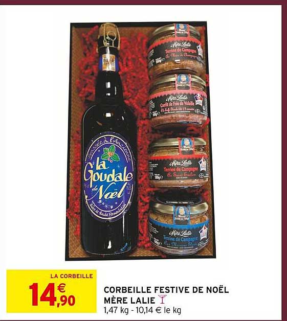 CORBEILLE FESTIVE DE NOËL MÈRE LALIE