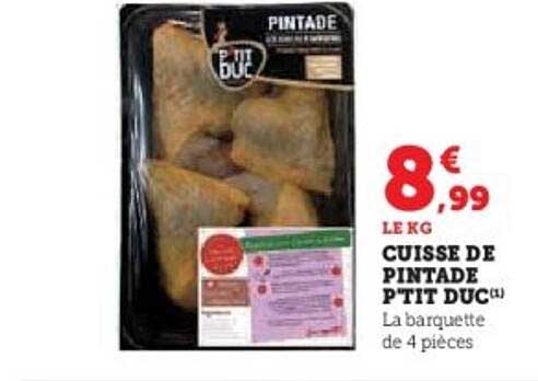 CUISSE DE PINTADE P'TIT DUC