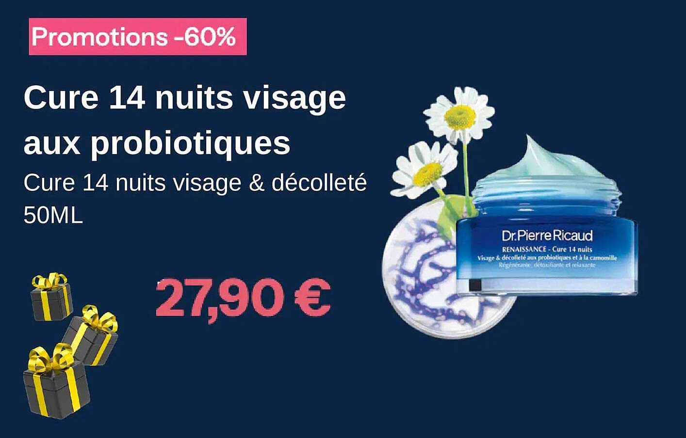 Cure 14 nuits visage aux probiotiques