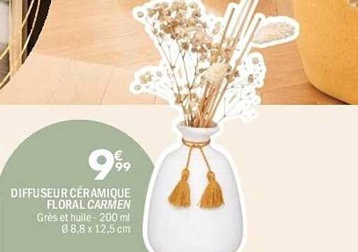 DIFFUSEUR CÉRAMIQUE FLORAL CARMEN