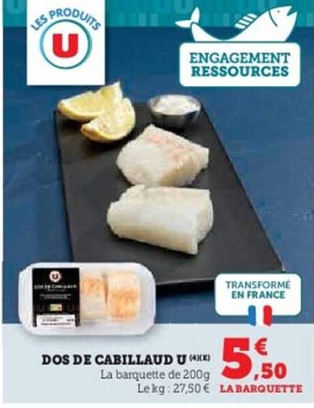 DOS DE CABILLAUD U