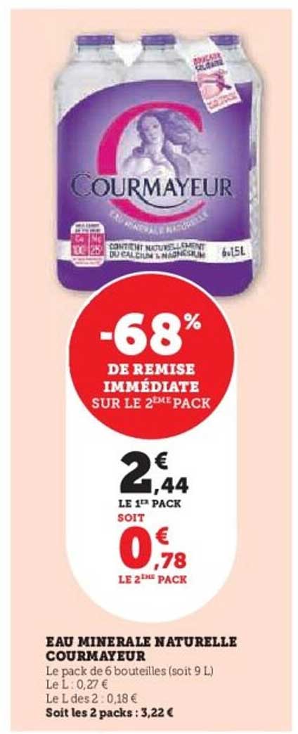 EAU MINERALE NATURELLE COURMAYEUR