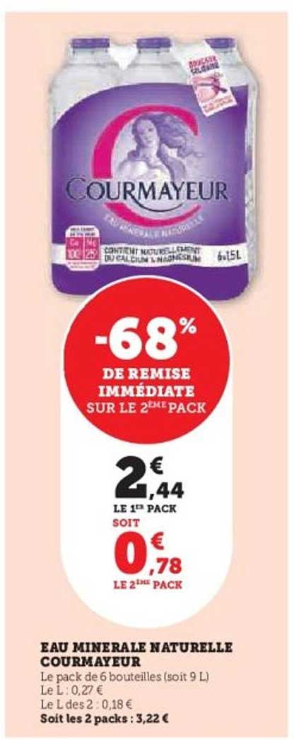 EAU MINERALE NATURELLE COURMAYEUR
