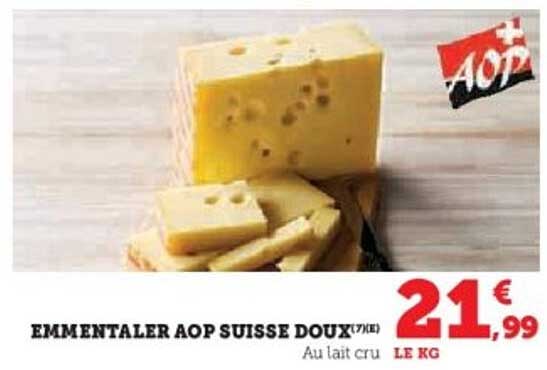 EMMENTALER AOP SUISSE DOUX