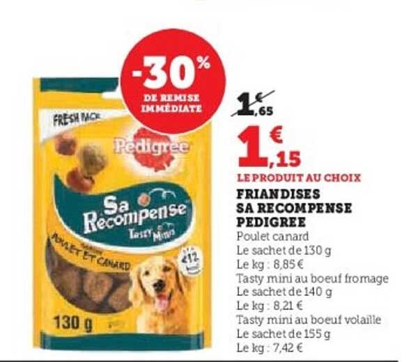 FRIANDISES SA RECOMPENSE PEDIGREE