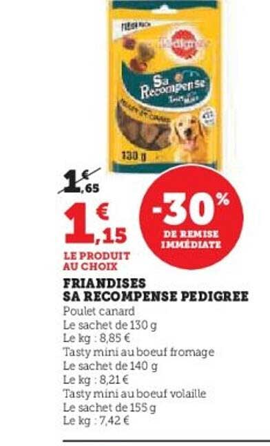 FRIANDISES SA RECOMPENSE PEDIGREE