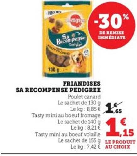 FRIANDISES SA RECOMPENSE PEDIGREE