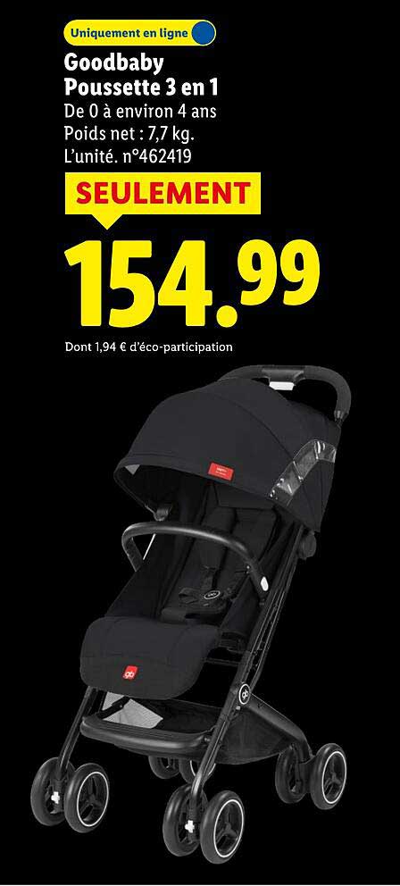 Goodbaby Poussette 3 en 1