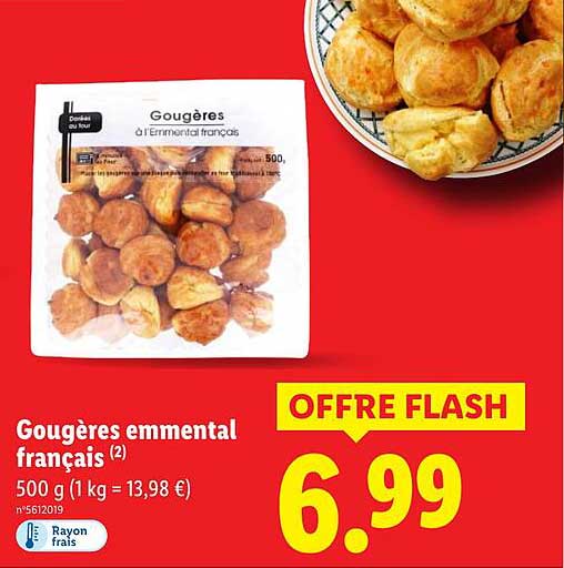 Gougères emmental français