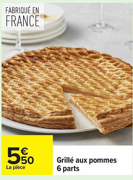 Grillé aux pommes 6 parts
