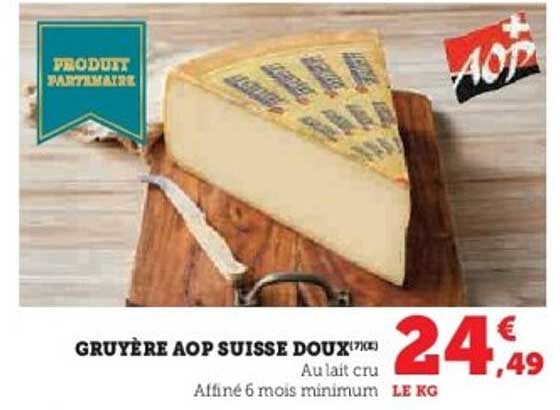 GRUYÈRE AOP SUISSE DOUX