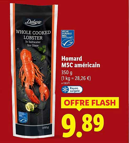 Homard MSC américain