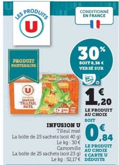 INFUSION U Tilleul miel