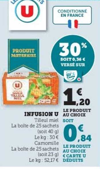 INFUSION U Tilleul miel