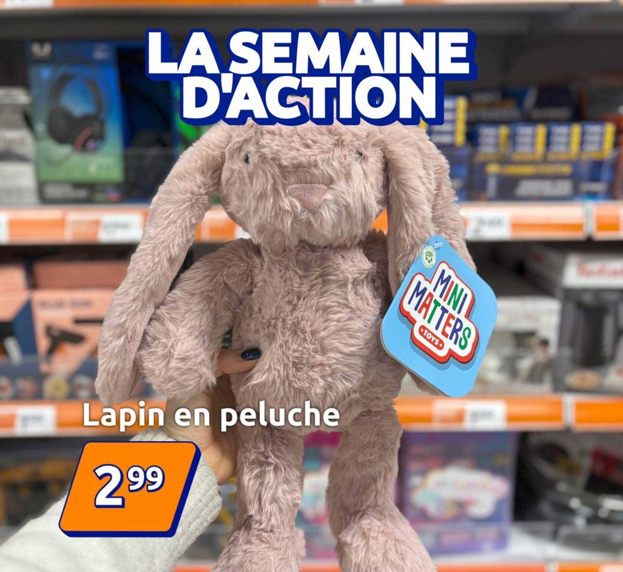 Lapin en peluche