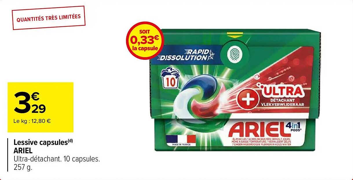 Lessive capsules ARIEL 4in1