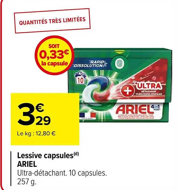 Lessive capsules ARIEL Ultra-détachant