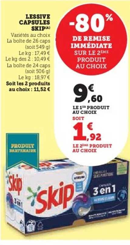 LESSIVE CAPSULES SKIP