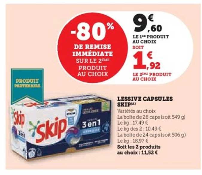 LESSIVE CAPSULES SKIP