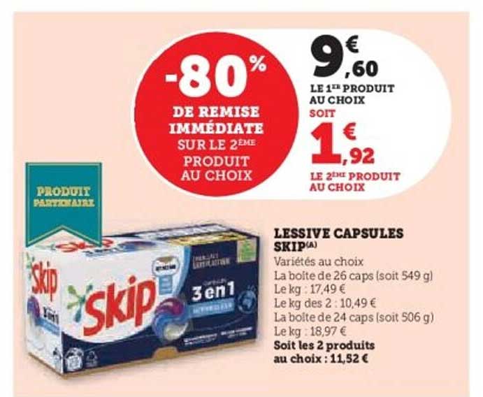 LESSIVE CAPSULES SKIP