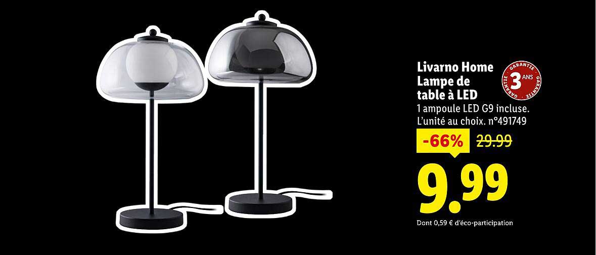 Livarno Home Lampe de table à LED