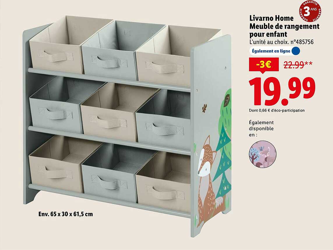 Livarno Home Meuble de rangement pour enfant