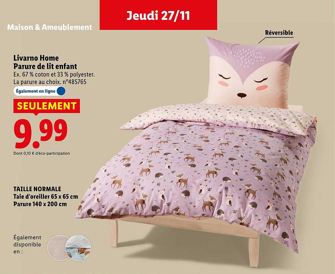 Livarno Home Parure de lit enfant