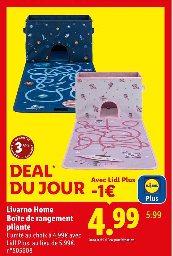 Livorno Home Boîte de rangement pliante