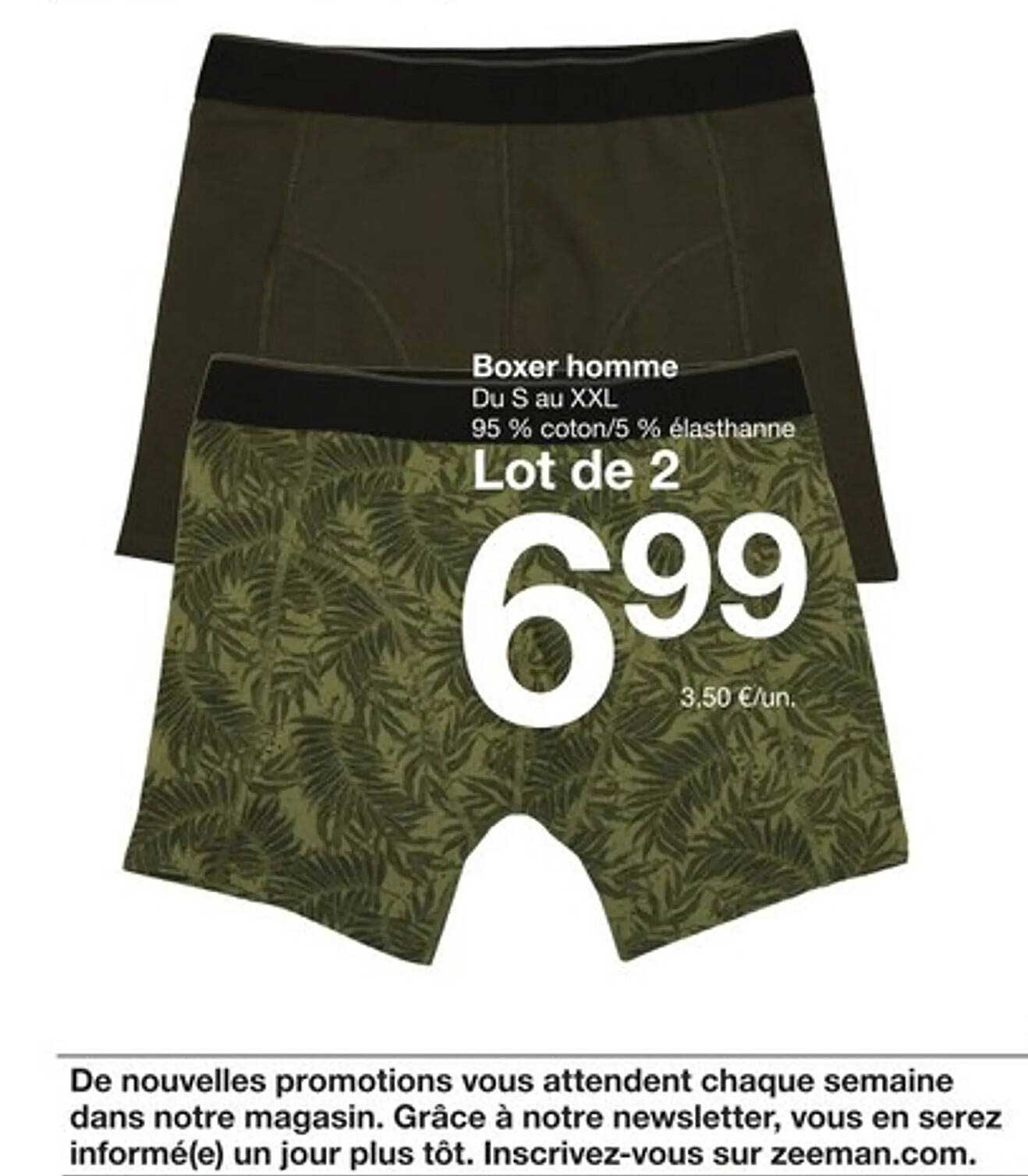 Lot de 2 Boxers homme