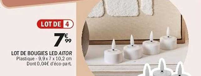 LOT DE BOUGIES LED ATOR