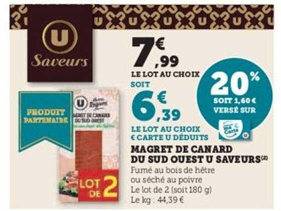 MAGRET DE CANARD DU SUD OUEST U SAVEURS