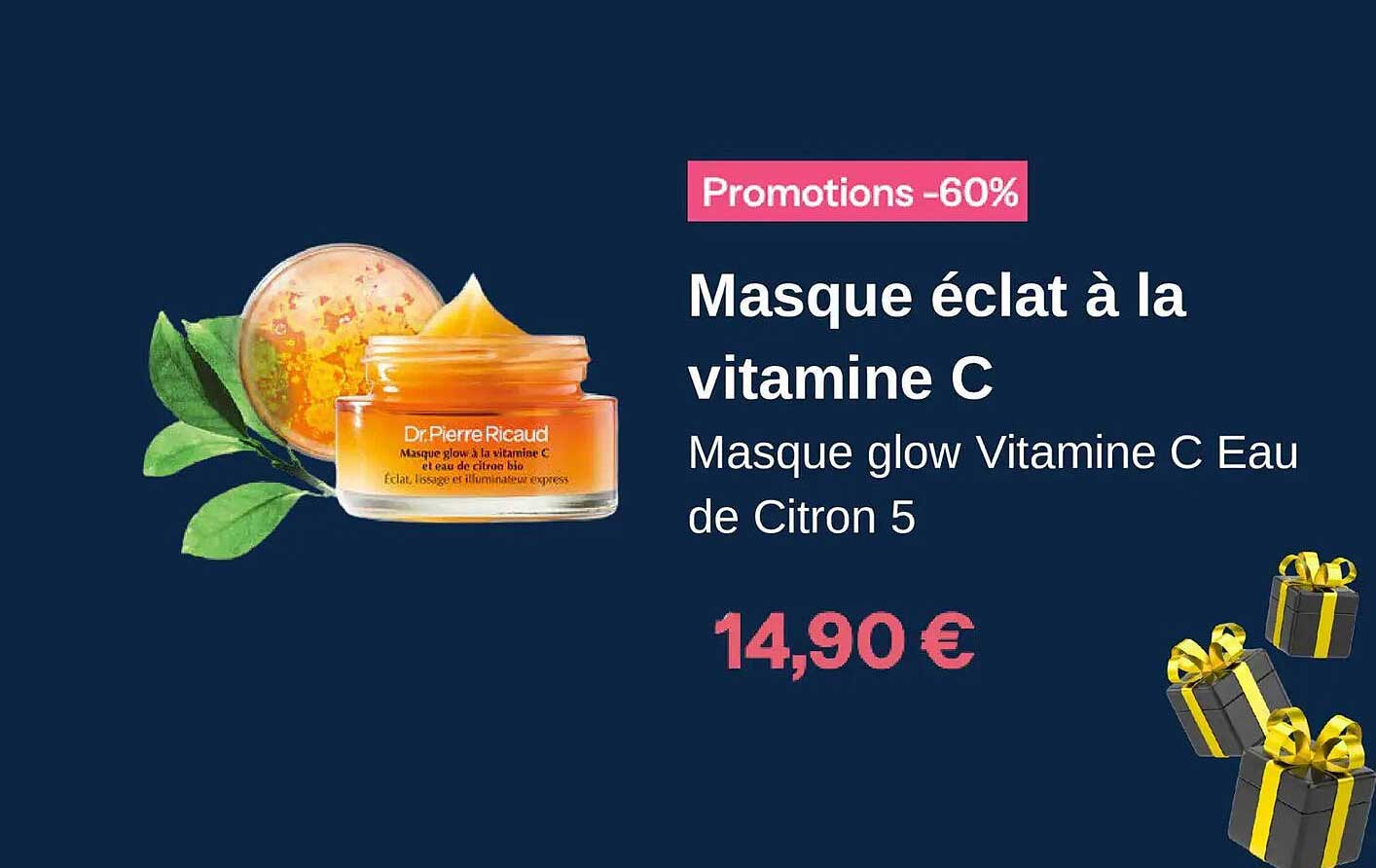 Masque éclat à la vitamine C