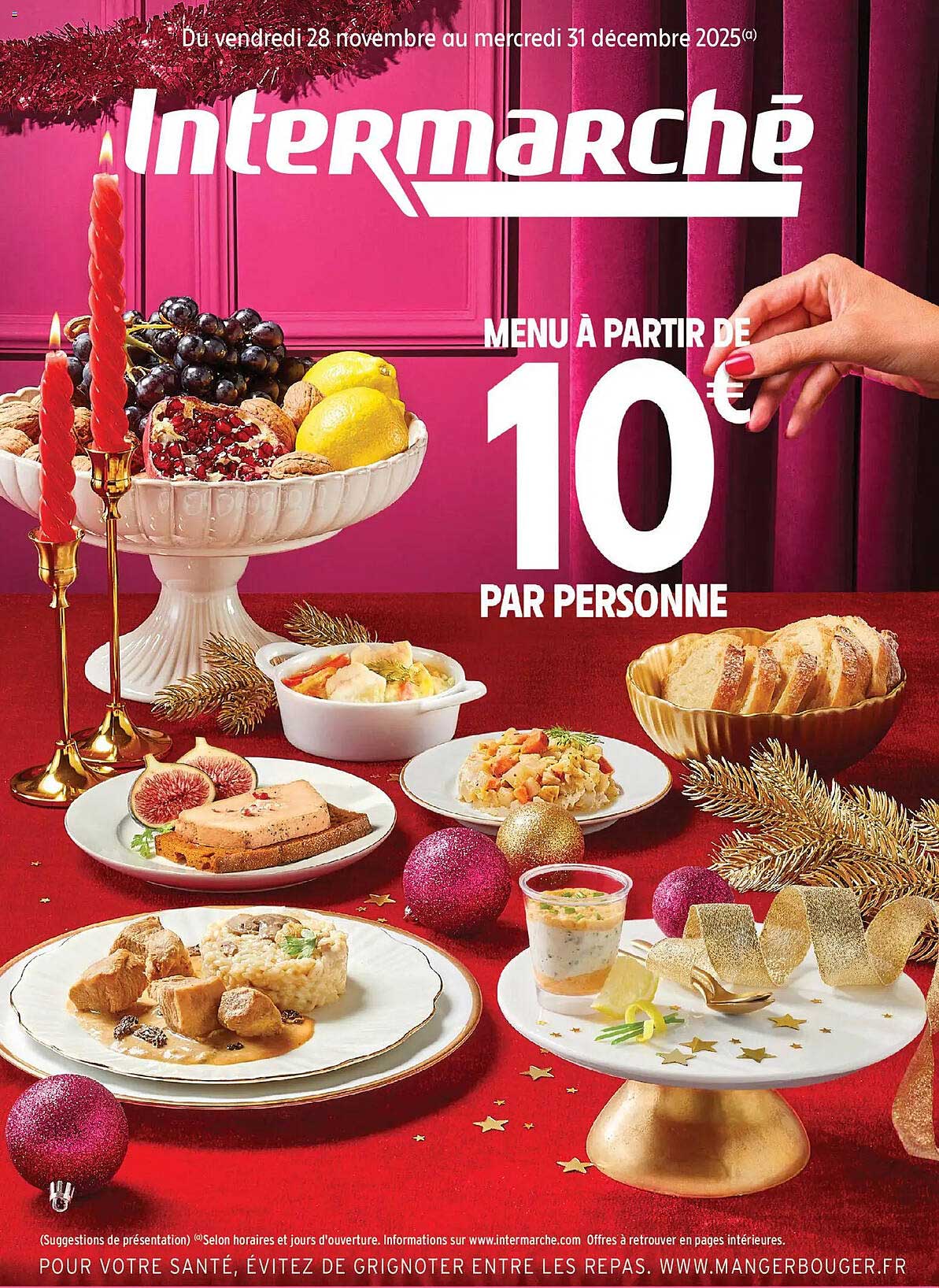 MENU À PARTIR DE 10 € PAR PERSONNE