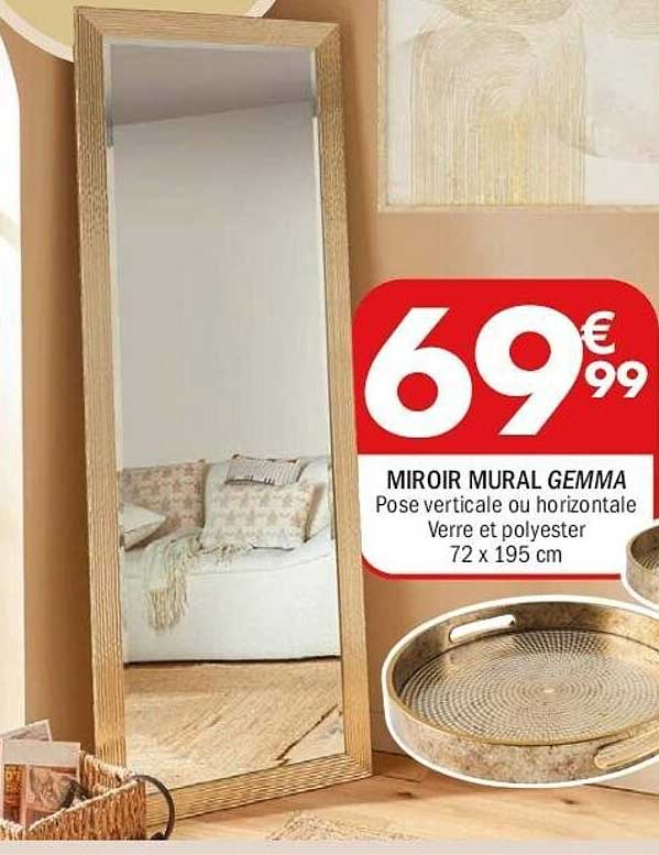 MIROIR MURAL GEMMA