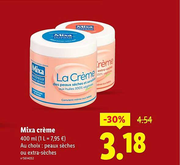 Mixa crème