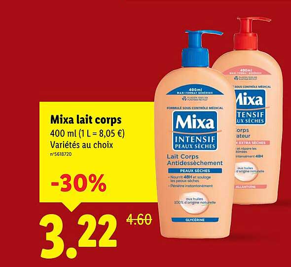 Mixa lait corps