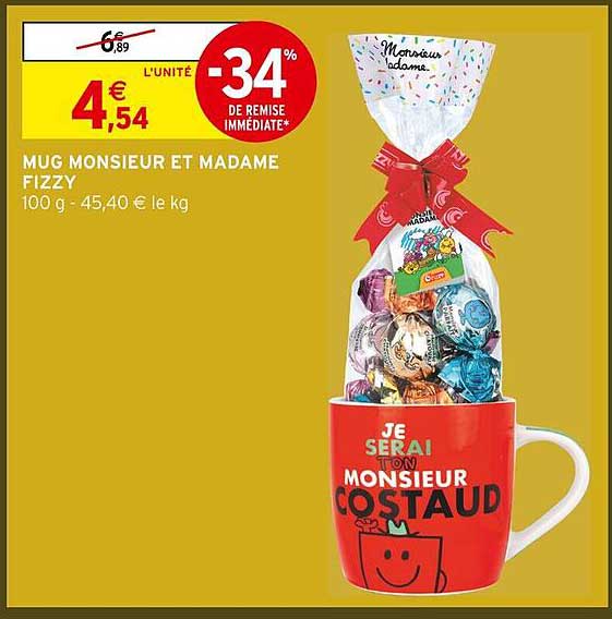 MUG MONSIEUR ET MADAME FIZZY