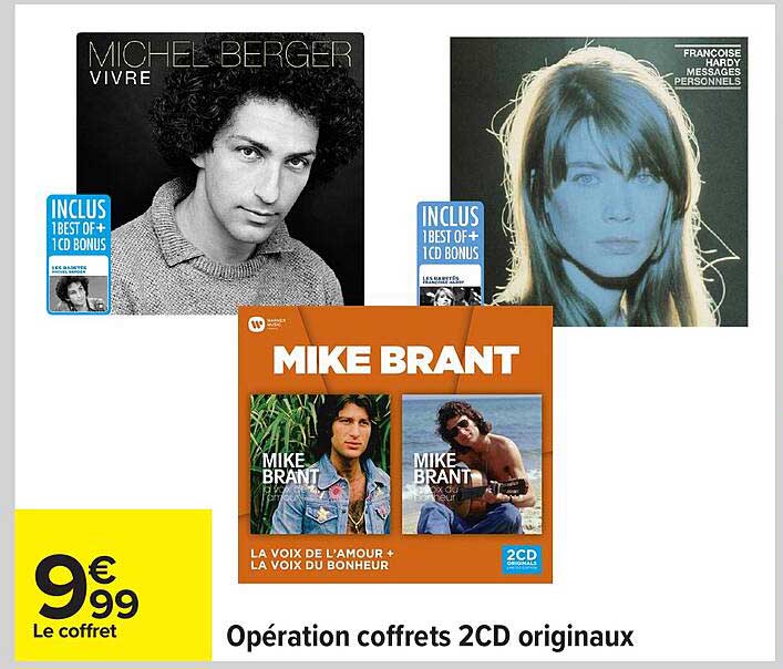 Opération coffrets 2CD originaux