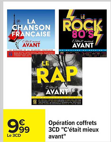 Opération coffrets 3CD "C'était mieux avant"