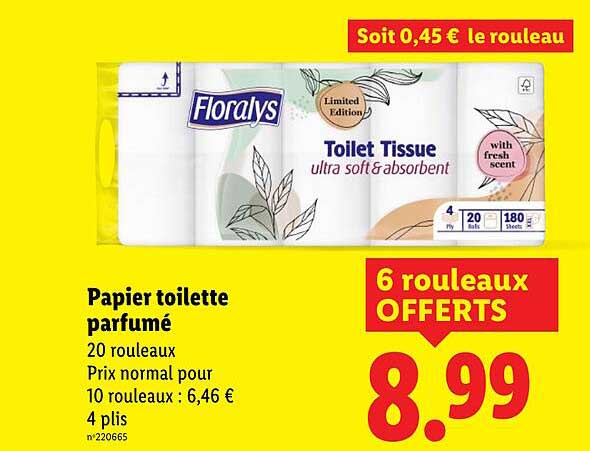 Papier toilette parfumé