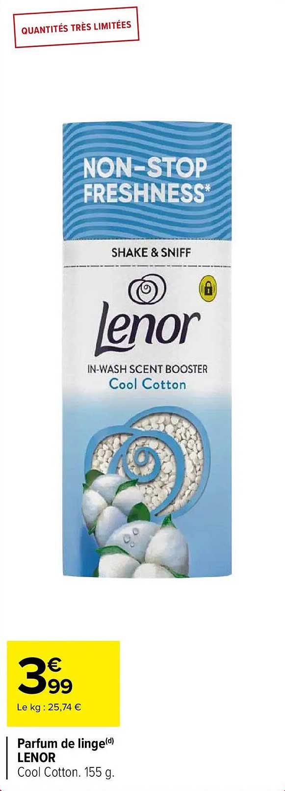 Parfum de linge LENOR Cool Cotton