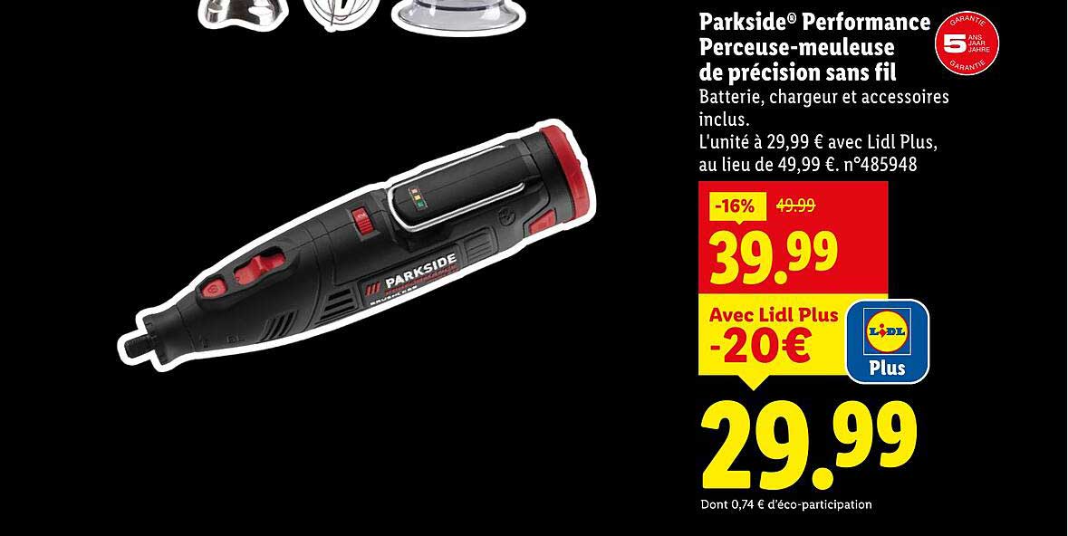 Parkside® Performance Perceuse-meuleuse de précision sans fil