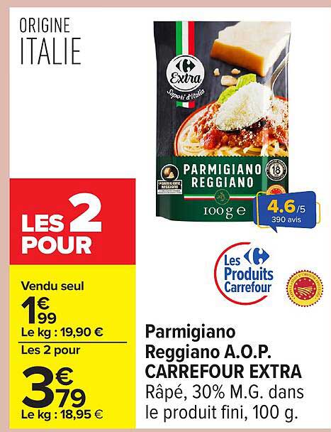 Parmigiano Reggiano A.O.P. CARREFOUR EXTRA