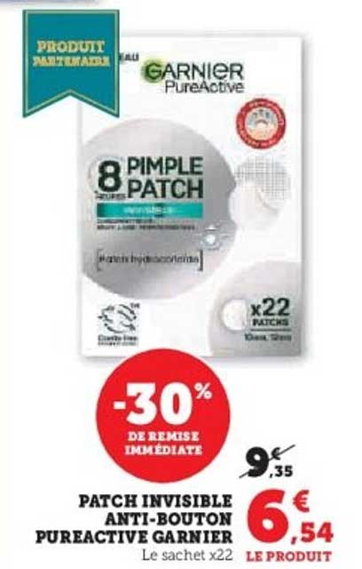 PATCH INVISIBLE ANTI-BOUTON PUREACTIVE GARNIER