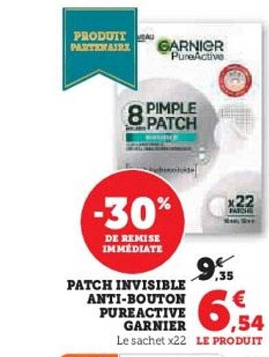 PATCH INVISIBLE ANTI-BOUTON PUREACTIVE GARNIER