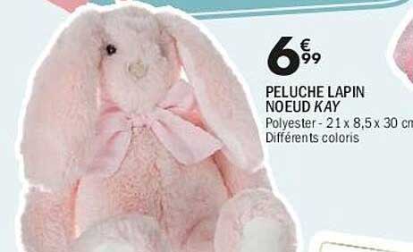 PELUCHE LAPIN NOEUD KAY