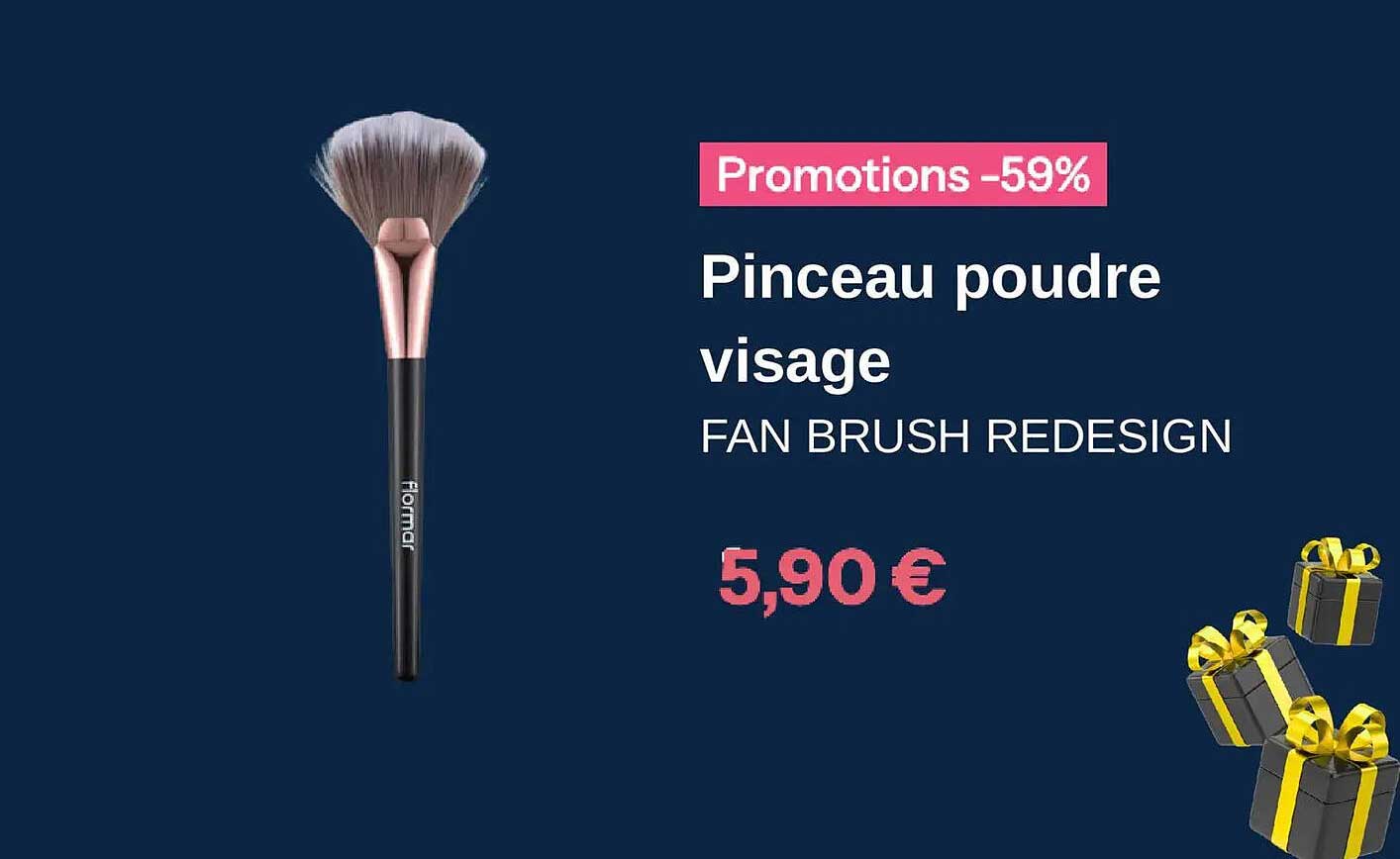 Pinceau poudre visage FAN BRUSH REDESIGN