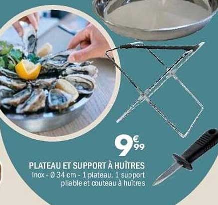 PLATEAU ET SUPPORT À HUÎTRES