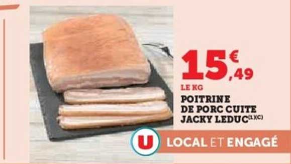 POITRINE DE PORC CUITE JACKY LEDUC